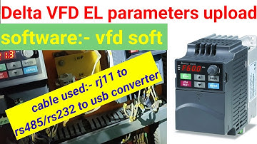 Delta vfd parameters upload by pc..@learning_AJ