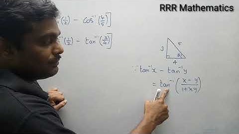 Standard-12 Find the value of (i) tan[cos⁻¹(1/2) -sin⁻¹(-1/2)] (ii) sin[tan⁻¹(1/2) -cos⁻¹(4/5)]