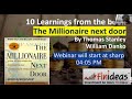 Learnings from The Millionaire Next Door | Hindi | Govind J | Finideas