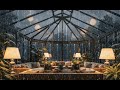 Heavy Rain on Glass Roof Sounds ⛈️ Cozy Sleep Ambience | Kış Bahçesi ve Yağmur (8 Hours)