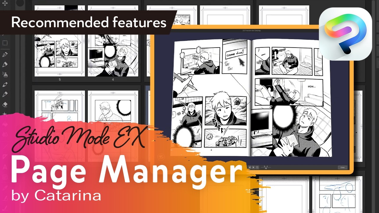 Navigate the Page Manager with Catarina | Clip Studio Paint Recommended Feature