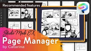 Navigate the Page Manager with Catarina | Clip Studio Paint Recommended Feature