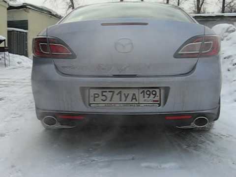 Mazda 6 установка насадок на глушитель в "СпецАвто" Mazda 6 установка насадок на глушитель в "СпецАвто"