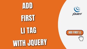 Add First Li Tag or List Items with jQuery [HowToCodeSchool.com]