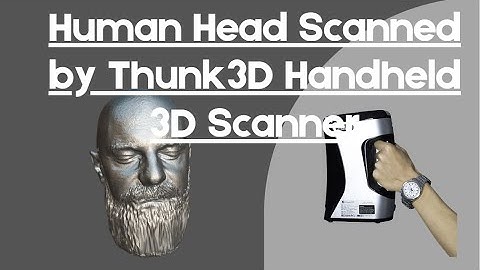 Human Face Scanned by Thunk3D Fisher Handheld 3D Scanner