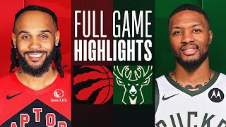 RAPTORS at BUCKS | FULL GAME HIGHLIGHTS | April 5, 2024