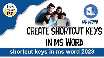 how to create  shortcut keys in ms word  || shortcut keys in ms word