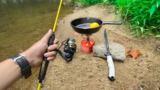 Eating Whatever I Catch.. (Catch Clean Cook) Creek Fishing