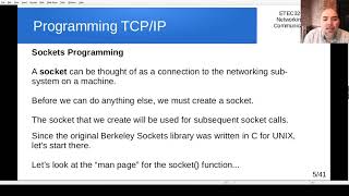ETEC3201 - Class 16 - Programming TCPIP