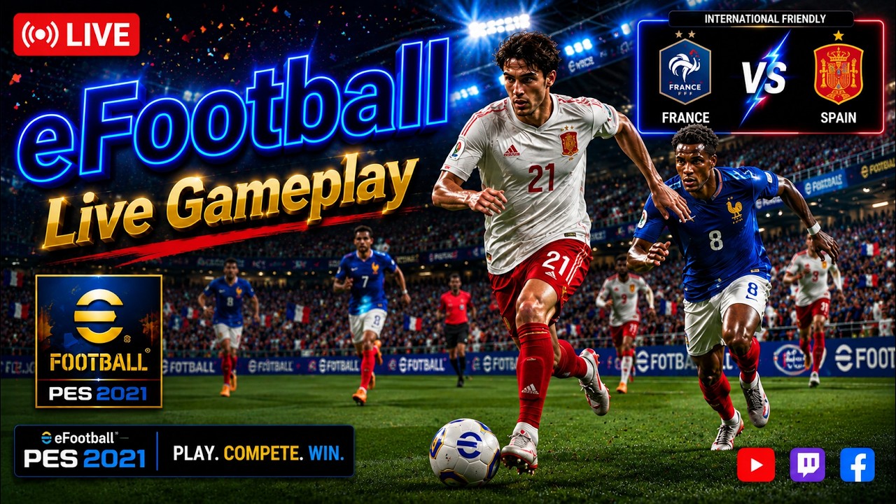 🔴 Legendary Football Moments | PES 2021 eFootball Match Simulation Gameplay LIVE - PRS SOUL