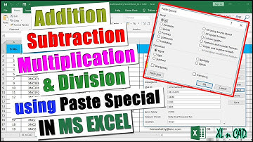 Arithmetic Operations Using Paste Special Feature in MS Excel