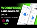Build a Professional WordPress Landing Page in 2026 | Complete Elementor Tutorial