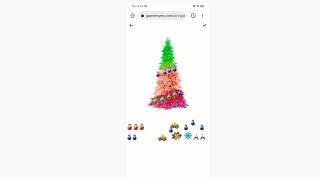 Improve your intuitive creativity with Christmas tree decoration browser game #4  | Gamemymy screenshot 1