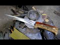 EASY WAY TO MAKE A KNIFE FOR A CHEF FROM BEARING USING A FEW TOOLS AND OLD SCHOOL TECHNIQUES
