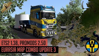 ETS2 1.38 - Promods 2.50 Eurasia Map Combo Update 3 ETS2 1.38 - Promods 2.50 Eurasia Map Combo Update 3