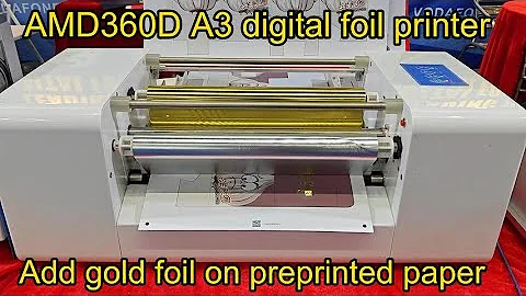 Amydor AMD360D A3 Printing Size Digital Foil Printing Printer Machine for Paper and Invitation Card