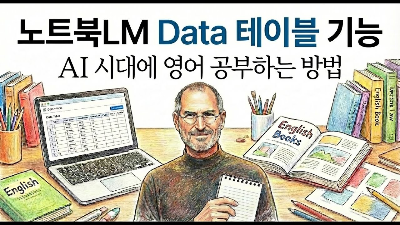 노트북 LM으로 스티브 잡스의 연설문을 공부하는 방법 (데이터 테이블 기능)