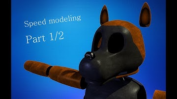 |C4D FNaF| Speed modeling a flying fox animatronic