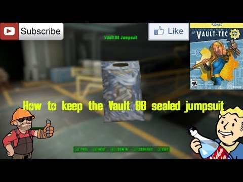Fallout 4 Keep Bagged Vault 88 Jumpsuit Glitch?