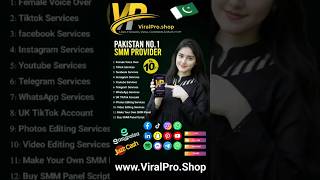 Pakistani Best SMM Provider 2025 | PKR 10 | Grow Tiktok Facebook Instagram YouTube | #smmpanel