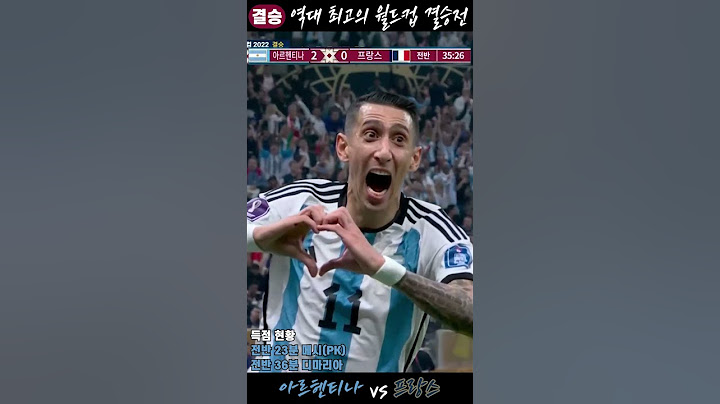역대 최고의 월드컵 결승 전/후반 골장면 요약