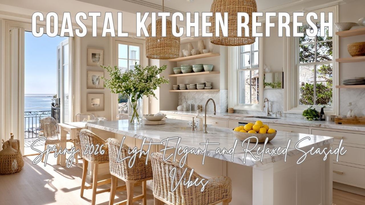 Coastal Kitchen Refresh for Spring Light, Elegant, and Relaxed Seaside ...