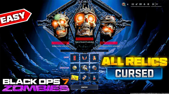 How to UNLOCK ALL 8 Cursed Relics in Ashes of the Damned Black Ops 7 Zombies! Grim, Sinister, Wicked