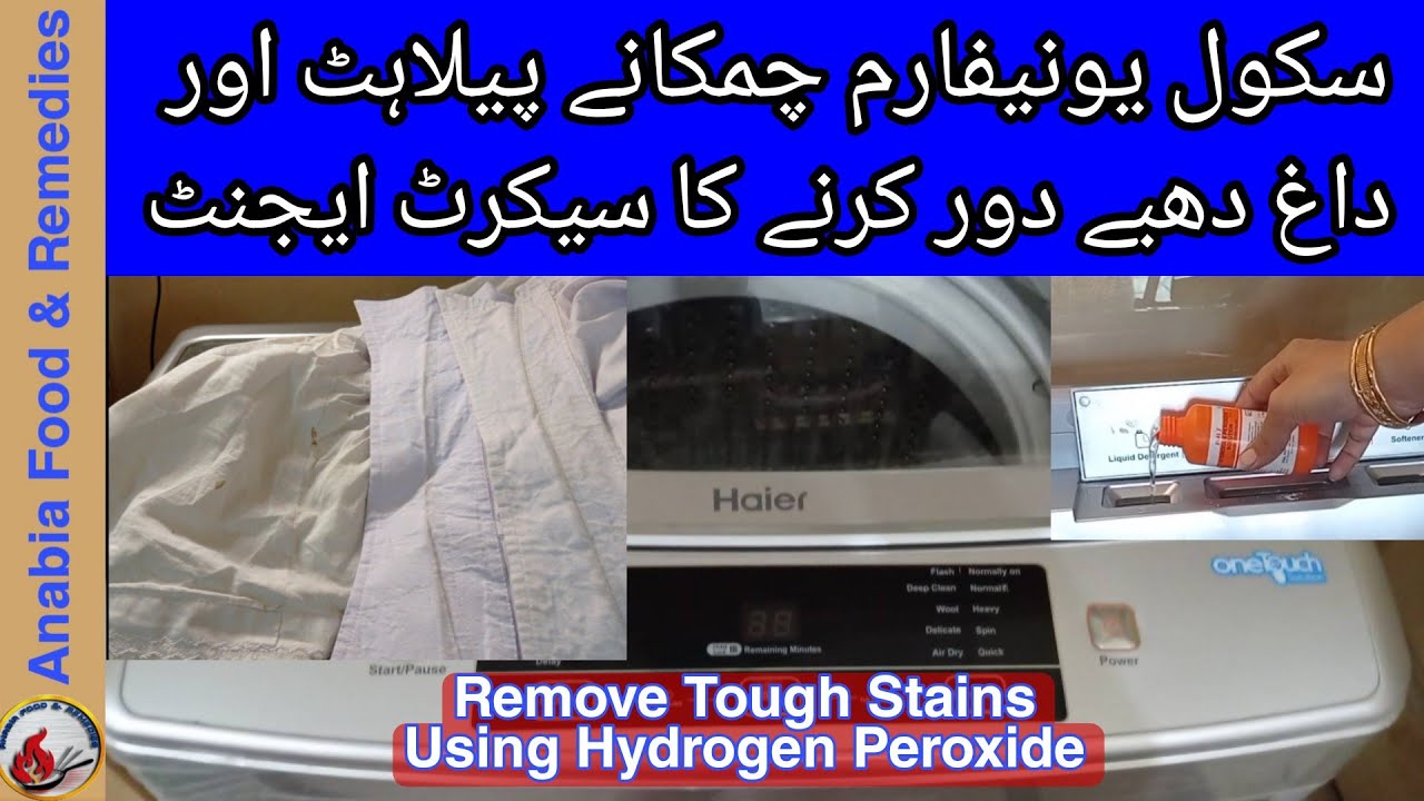 Use Of Hydrogen Peroxide To Remove Tough Stains How To Wash Uniform