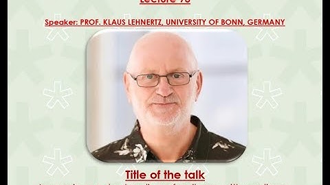 93-Improving understanding of epilepsy with nonlinear dynamics & complex network-Prof.Klaus Lehnertz