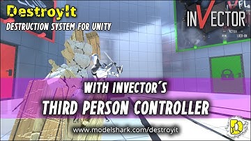 DestroyIt with Invector Third Person Shooter (with Melee)