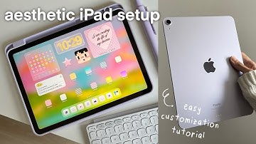 🍒 how to make your iPad aesthetic | fave widgets + app icons + iPad tricks | aesthetic iPad Air