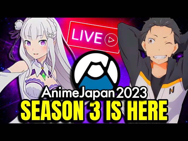 Re: Zero Season 3 Possible Announcement at Anime Japan 2023