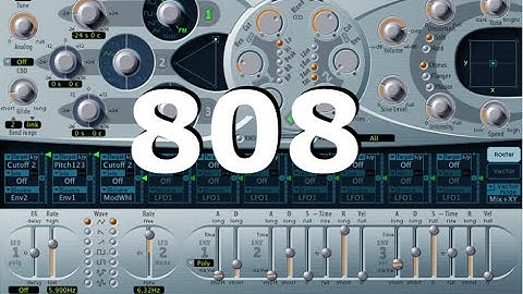 How to make 808 with ES2 from start to finish - Logic Pro X Tutorial