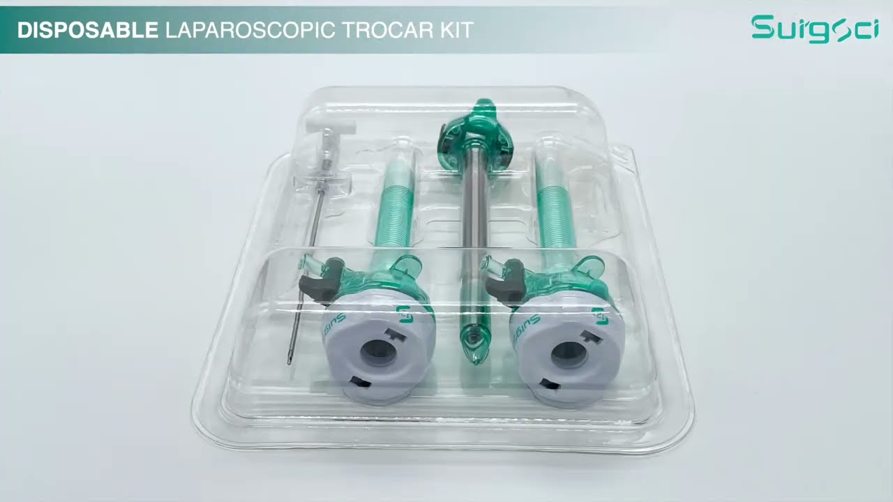 Laparoscopic Trocar Kit | 10mm Disposable Optical Trocar Kit | Surgsci