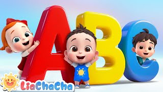 learn abcd abc alphabet song abc song abcd song nursery rhymes kids songs liachacha