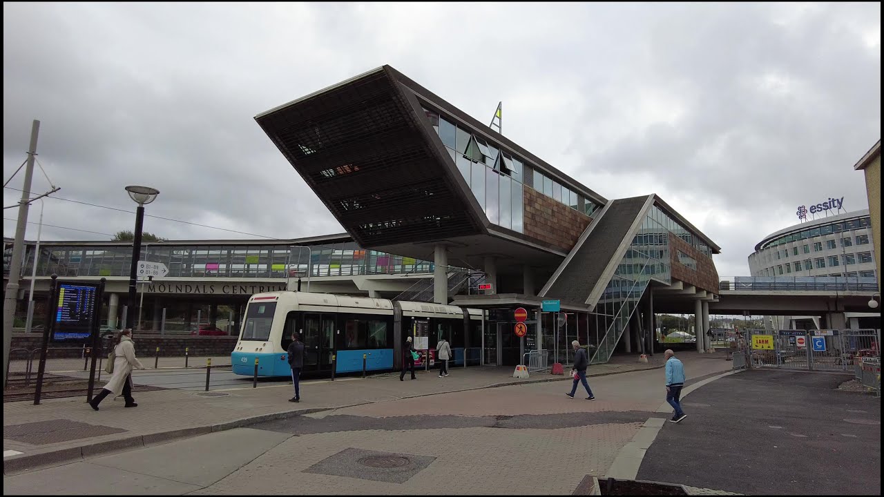 Walking in Mölndal, Gothenburg, Sweden. The center, the church and a little bit lost.
