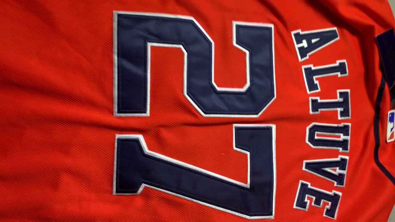 Houston Astros #27 Jose Altuve 2021 Orange World Series Cool Base Stitched Baseball Jersey