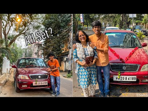 DETAILED REVIEW OF MY 2000 MARUTI ESTEEM ❤️| @DipAngama DROVE MY CAR😉 | MECHANICAL WORK DONE 😌🖤