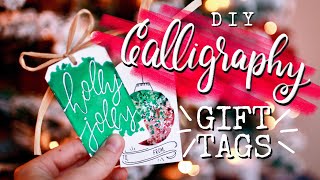 Oh, hey! Let’s make some gift tags...✨ | D.I.Y. Hand Lettered Holiday Cards!