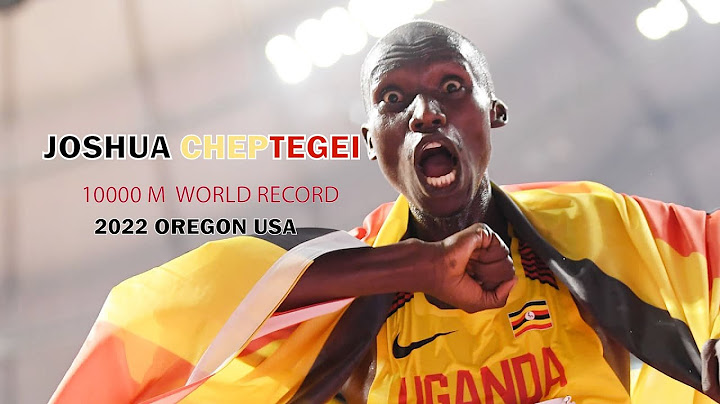 Joshua Cheptegei  Men champion 10000m final World Athletics Championships Oregon USA 2022