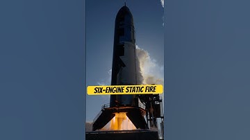 Ship 35 long-duration six-engine static fire test #spacexstarship #shorts