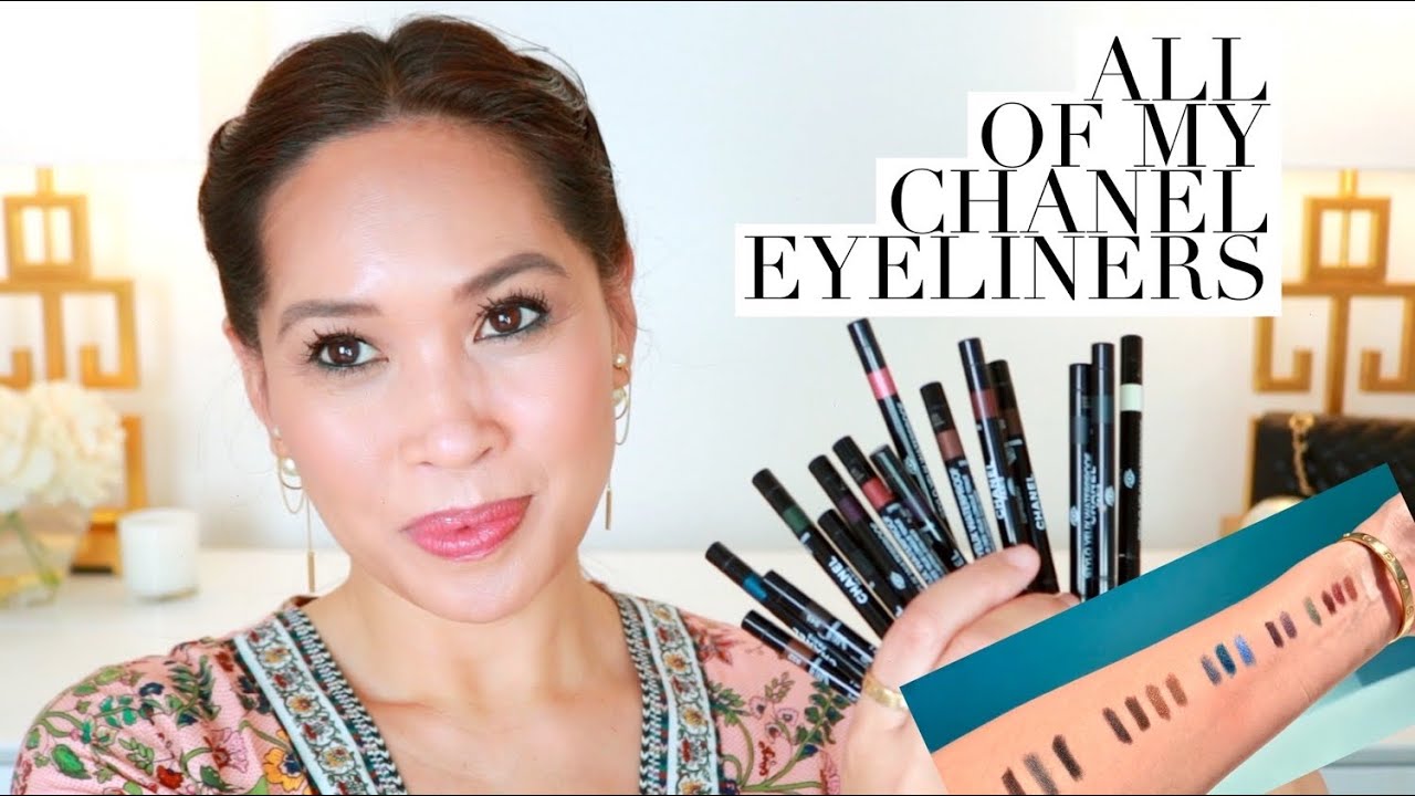 ✨CHANEL✨AMAZING EYELINERS ✨ALL OF THE SHADES ✨SWATCHES ✨EVERYDAY EDIT -  YouTube