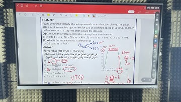 Physics 101 | Examples On Motion in one dimension Along a straight Line | ENG Zaid Albashtawi