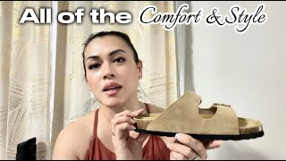 Project Cloud Sandals Review 100 Genuine Leather Flat Sandals Cork Footbed with arch support
