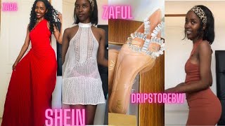 Shein try on haul| zaful try  on haul|zara shoes|Dripstorebw| SUMMER EDITION pt 1|Masa SELKA