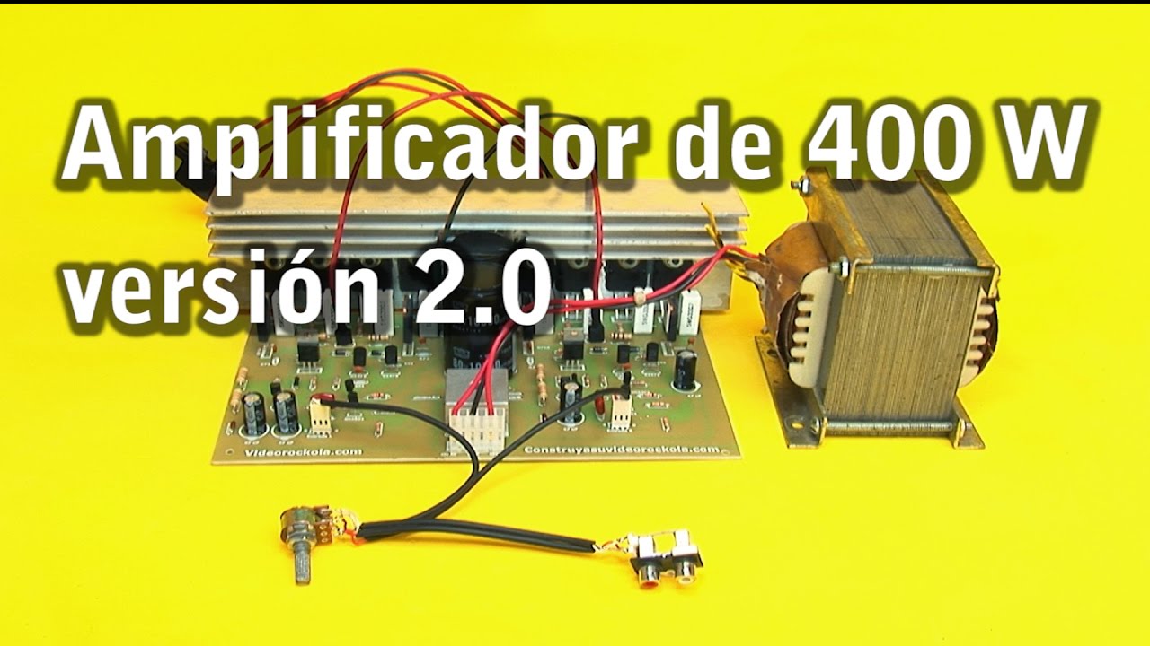 Borrar Arado Compatible con 400 watts stereo amplifier 2.0 version - YouTube