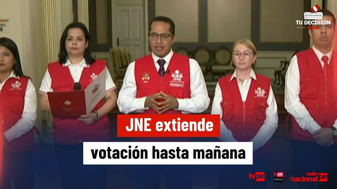 Elecciones Generales 2026: JNE amplía votación hasta el 13 de abril por ...