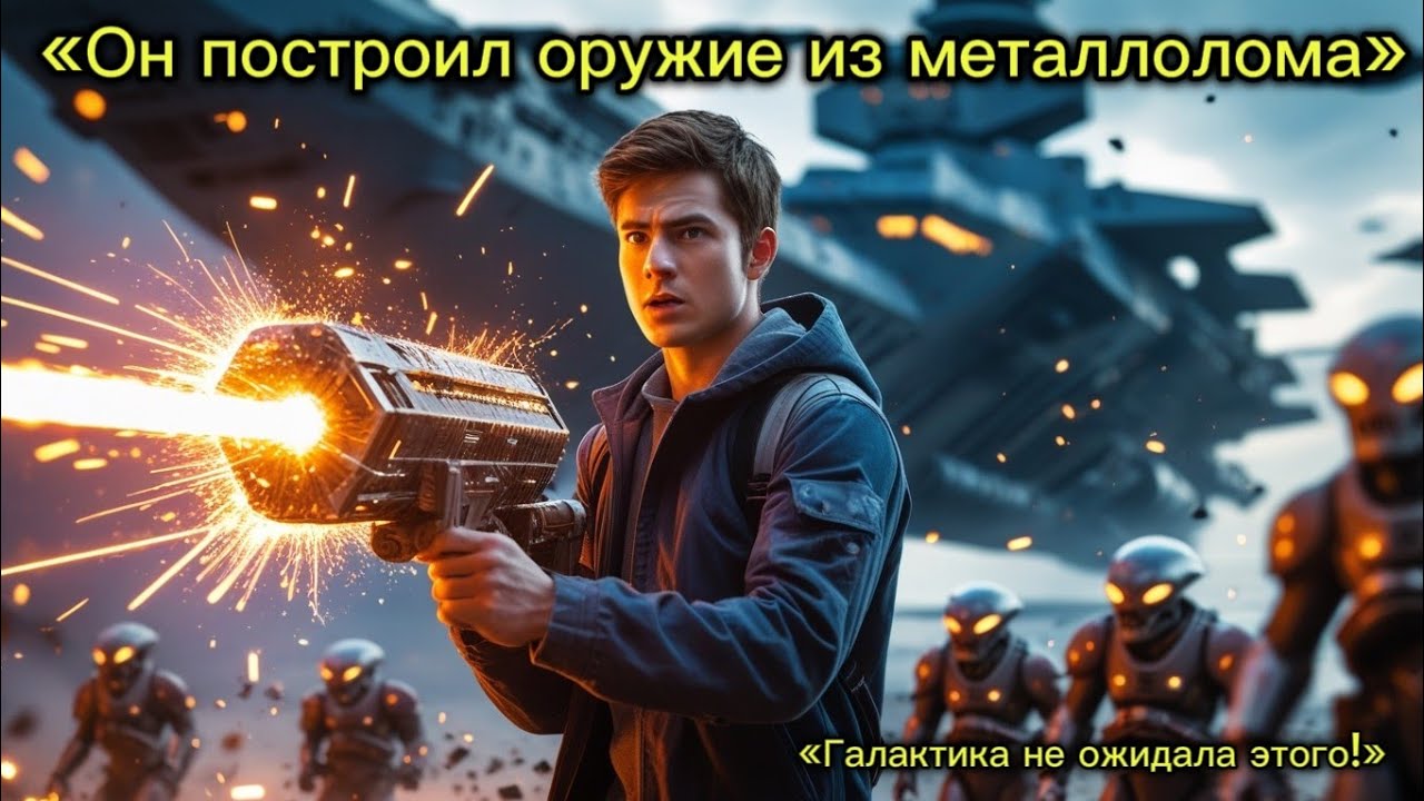 Они высмеяли студента-человека… пока он не собрал оружие из металлолома | HFY Sci-fi Story 