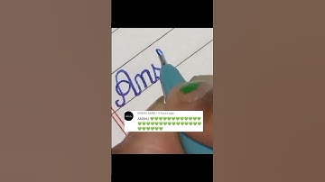 "Anshu" in cursive writing #shorts #viral #youtubeshorts #trending