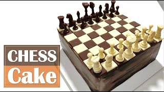 CHESS CAKE - BOLO TABULEIRO DE XADREZ 